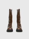 Wrecked Western Boots Brown