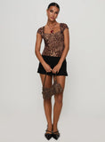Nerys Top Leopard