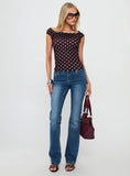 Cheirosa Off Shoulder Top Chocolate Pink