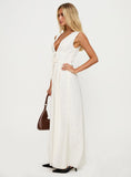 Pokey Maxi Dress Cream Polka Dot