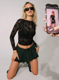 Allure 90s Mini Skort Charcoal