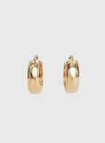 Gabrianna Hoop Earrings Gold Red