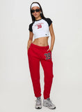 Boston Homerun Graphic Top White Black