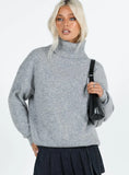 Oswin Turtleneck Sweater Grey