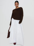 Abrams Rib Knit Crew Sweater Chocolate Marle