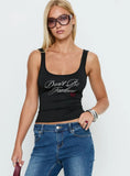 Dont Be Jealous Graphic Tank Top Black