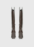 Good Judgement Knee High Boots Chocolate