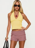 Wylie Micro Shorts Red White Stripe