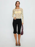 Midnight Long Sleeve Top Vanilla Custard