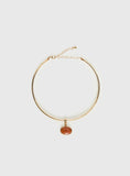 Tiera Gemstone Pendant Necklace Gold