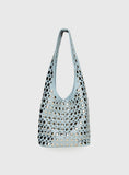 In The Crowd Shoulder Bag Blue Silver