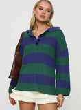 Olivah Jumper Blue Green