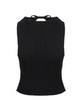 Penelopie Backless Top Black