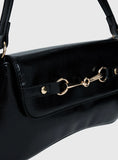 Pulse Shoulder Bag Black Gold
