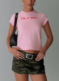 Im A Star Graphic Top Pink
