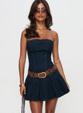In Bloom Mini Dress Indigo
