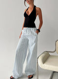 Parklea Pants Blue White Stripe