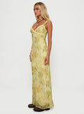 Fernwood Maxi Dress Yellow Multi