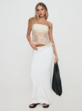 Quinnie Strapless Top Cream