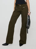 Benicale Low Rise Cargo Pants Olive