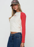 Racing Star Long Sleeve Top Red