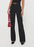 Flounce Pants Black