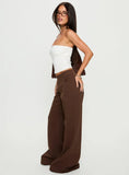 Summits Flared Track Pants Chocolate