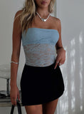 Cupcake Strapless Bodysuit Blue