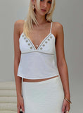 Honey Honey Top White