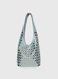 In The Crowd Shoulder Bag Blue Silver