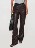 Nolene Low Rise Pants Chocolate