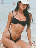Love Letters Underwire Bikini Top Black