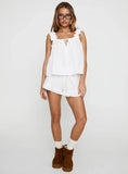 Santabelle Frill Top White
