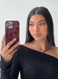 Brisa iPhone Case Heart Burgundy
