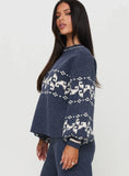 Alpine Sweater Navy Cream