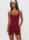 Run The Play Active Romper Red