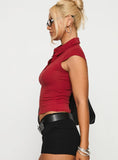 Prodigy Collared Polo Top Red