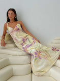 Isakaia Beaded Maxi Dress Floral Multi