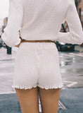 Girl Gone Wild Shorts White