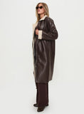 Ammelia Shearling Long line Jacket Brown