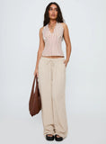 Radiant Beam Halter Top Orange Stripe