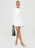 Carters Long Sleeve Mini Dress White Petite