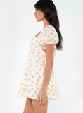 Lets Dance Mini Dress White Floral
