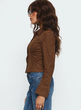 Invitations Fitted Jacket Chocolate