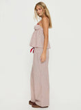Chill Club Sleep Relaxed Pants Red White Stripe