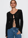 Swain Knit Cardigan Black