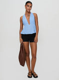 Saddler Halter Top Blue