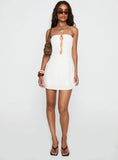 The Motions Bead Detail Playsuit White