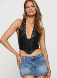 Palladia PU Jordy Corset Black