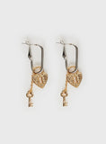Lock Key Earrings Gold